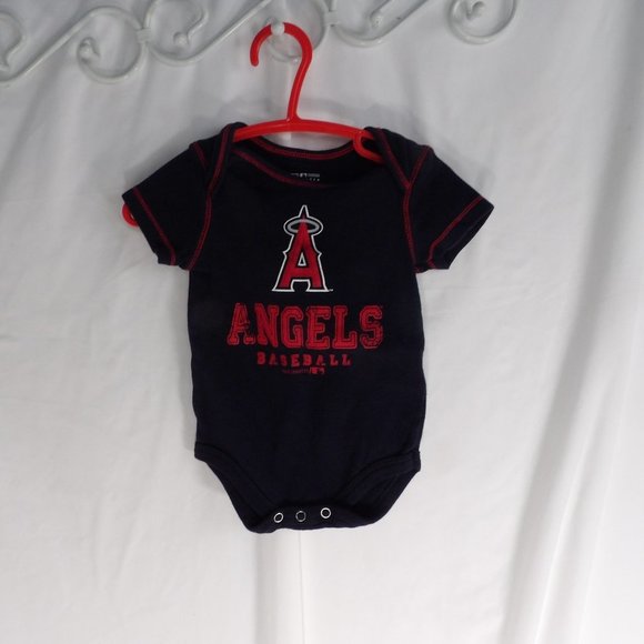 Lot of Two Angels Team Blue/ Red Onesies Size 0/3M - Picture 2 of 13